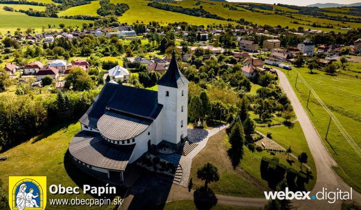 Obec Papín - dronové zábery