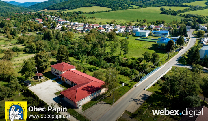 Obec Papín - dronové zábery