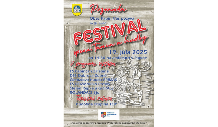 Festival spevu, tanca a hudby 
